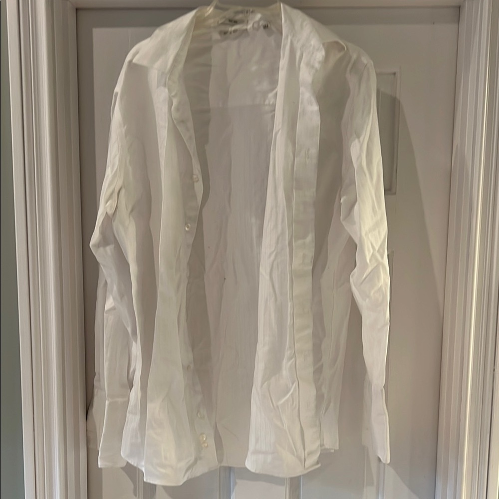 Classic White Button-Up Shirt